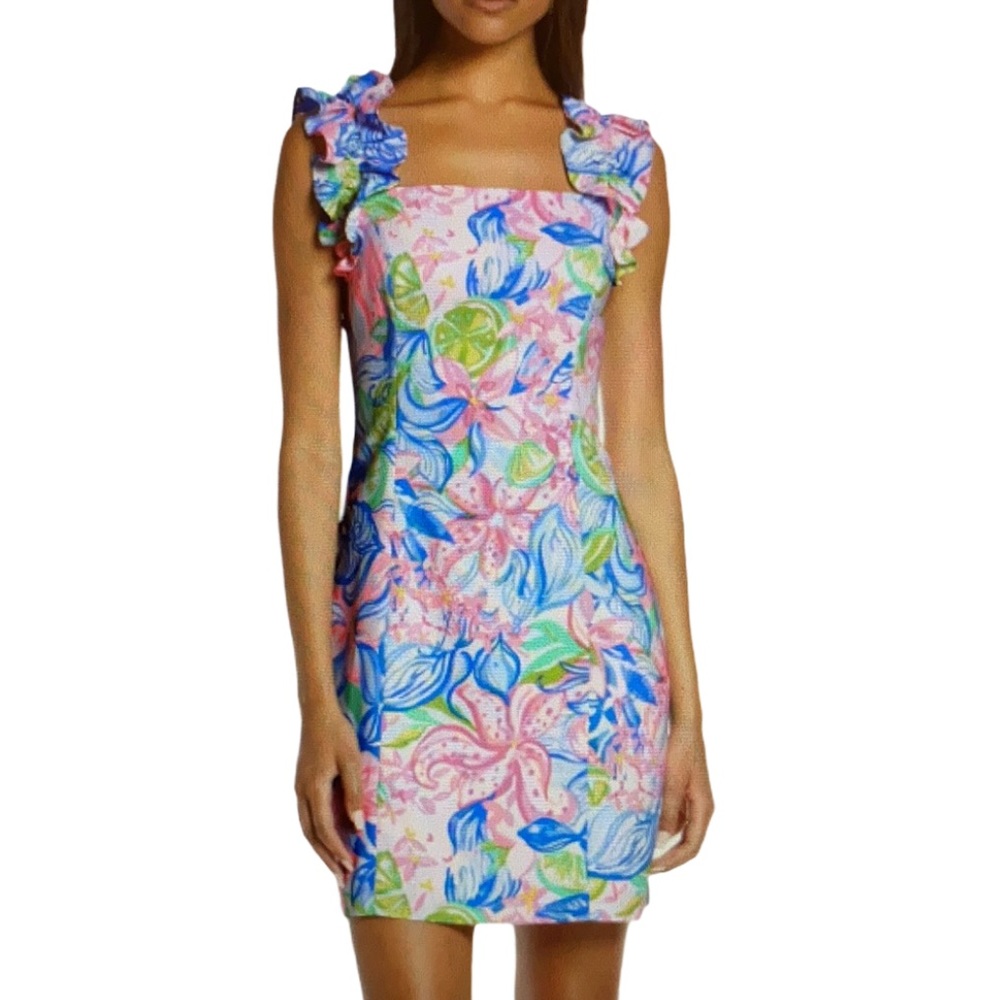 Lilly Pulitzer Steffi Stretch Shift Dress Size 12